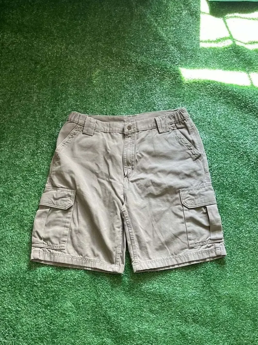 Vintage Carhartt B183 LDN Canvas Cargo Shorts Men's Size 36 Green